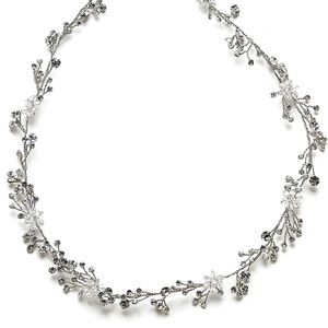 Untamed Petals - Leslie vine in silver NWT